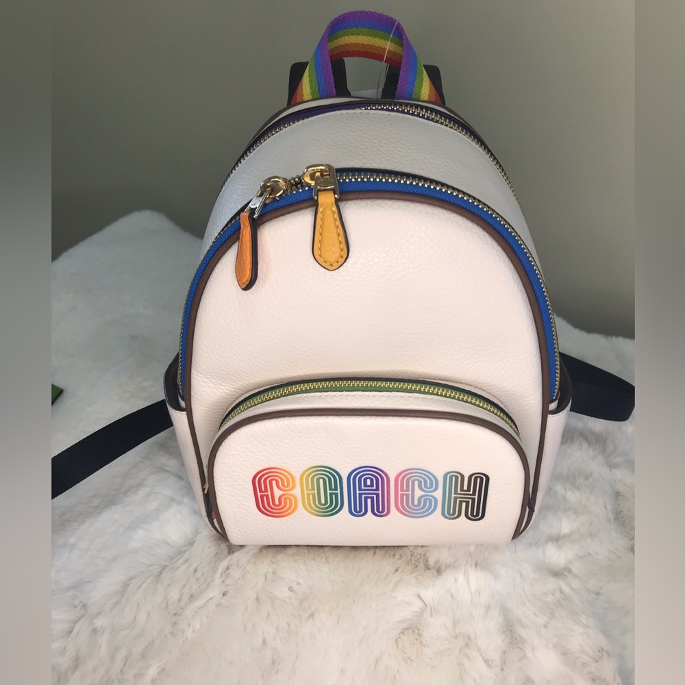 Mini Court Backpack With Rainbow Coach - Picture 2 of 5